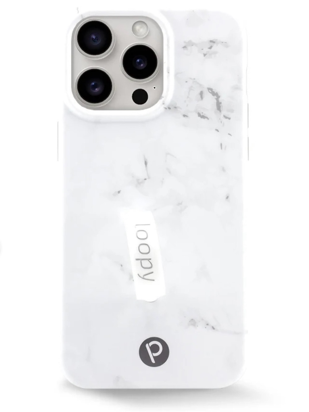 Loopy iPhone 13 Case —White Marble
